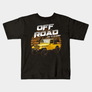 CJ-8 Scrambler jeep car offroad name Kids T-Shirt